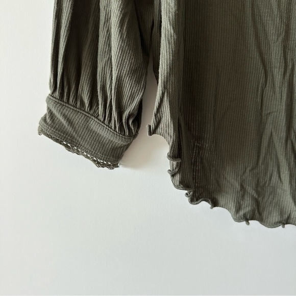 Free People • Shimmy and Shake Army Green Low Back Top - Picture 6 of 10